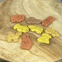 Colorful zoo cookies snack for dogs, 100g